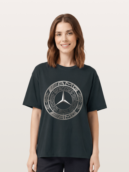 Mercedes-Benz Silver Logo Gildan T-shirt