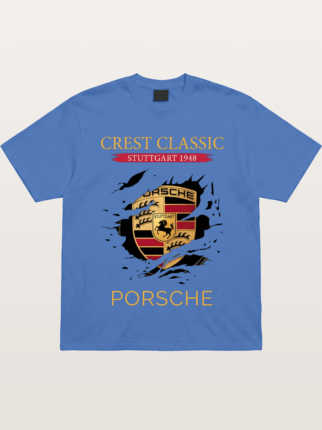 Porsche Stuttgart Tear Logo Gildan T-shirt
