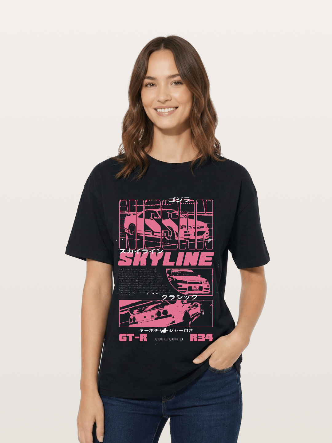 Godzilla GT-R Skyline Cotton T-shirt