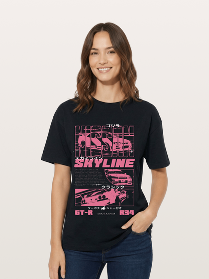 Godzilla GT-R Skyline Cotton T-shirt