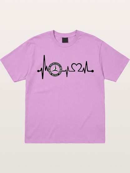 Mercedes Heartbeat Logo Art Gildan T-shirt
