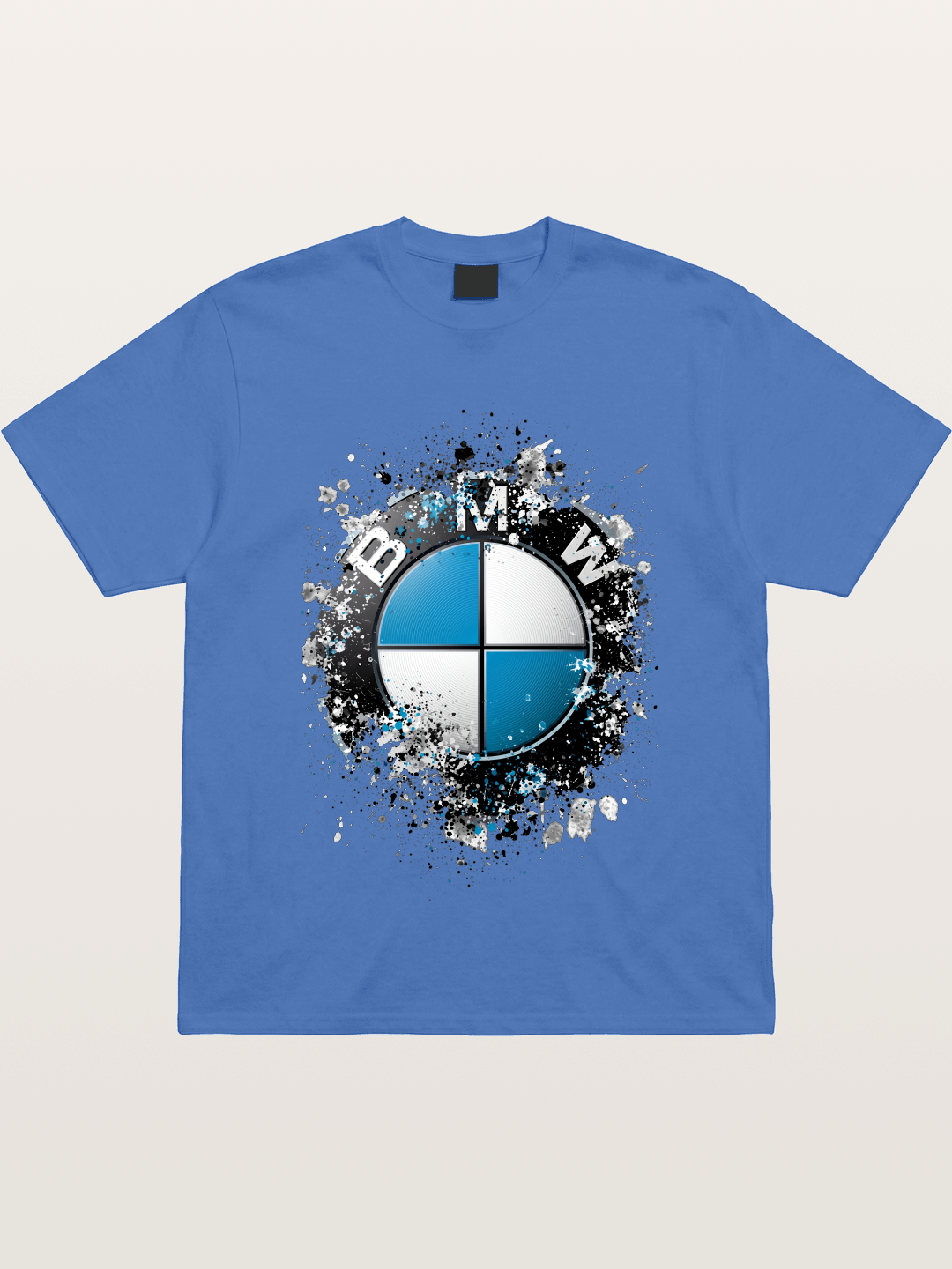 BMW Splash Paint Round Logo Gildan T-shirt