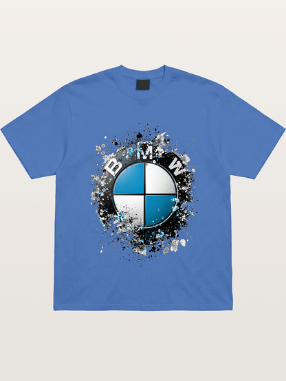 BMW Splash Paint Round Logo Gildan T-shirt