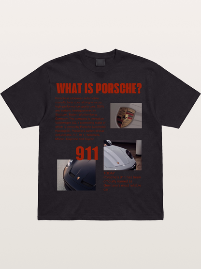 Porsche 911 Information Layout Cotton T-shirt