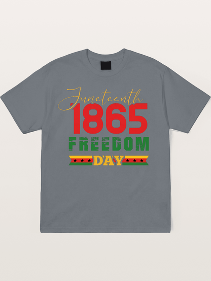 Juneteenth 1865 Freedom Day Cotton T-shirt