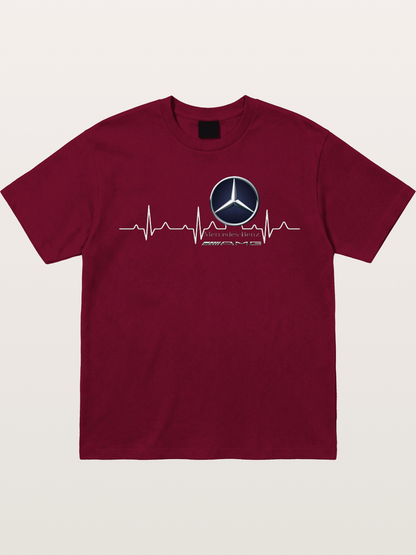 Mercedes Heartbeat Line Gildan T-shirt