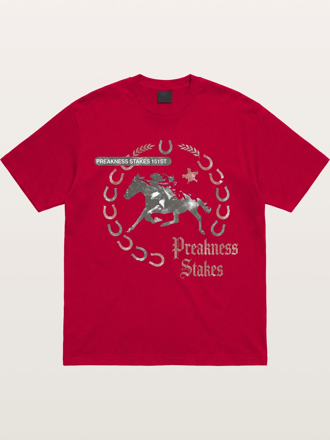 Preakness Stakes Horseshoe Art Gildan T-shirt