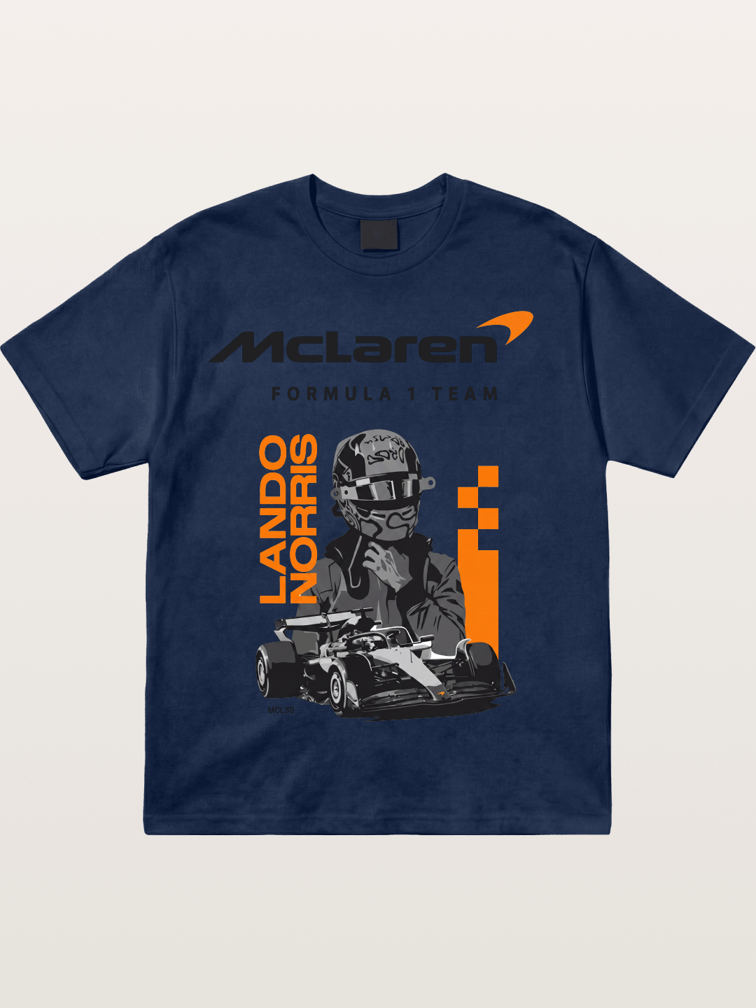 Lando Norris McLaren Portrait Cotton T-shirt