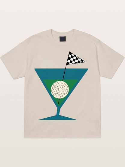 Golf Martini Cotton T-shirt