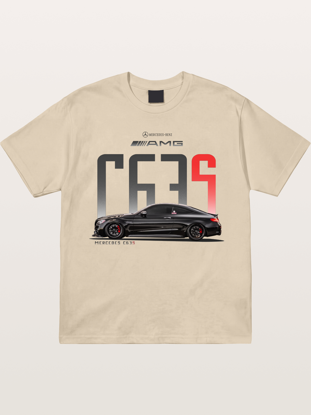 C63S AMG Black Mercedes Sports Car Gildan T-shirt