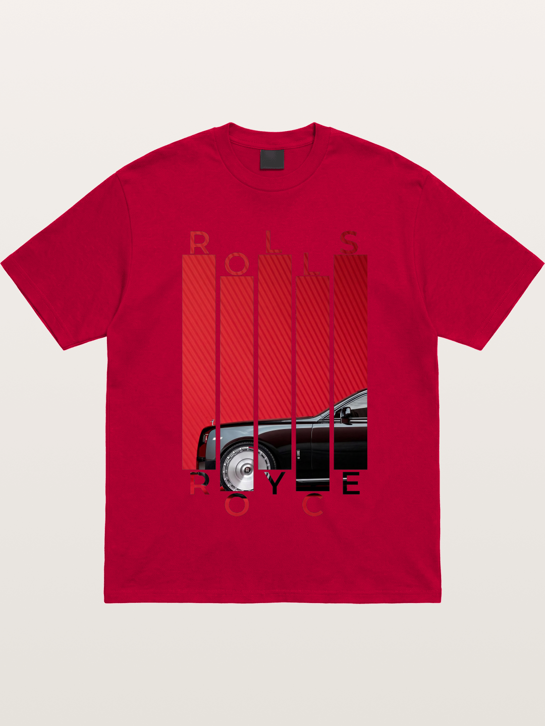 Rolls Royce Barcode Style Print Gildan T-shirt