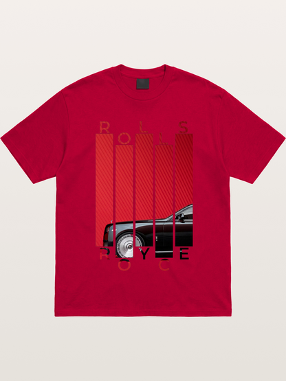 Rolls Royce Barcode Style Print Gildan T-shirt