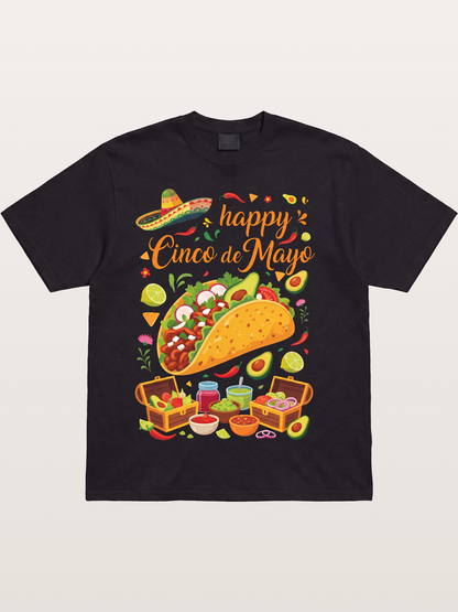 Cinco de Mayo Giant Taco Feast Cotton T-shirt