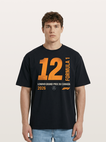 #12 Piastri 2026 F1 Canada Cotton T-shirt