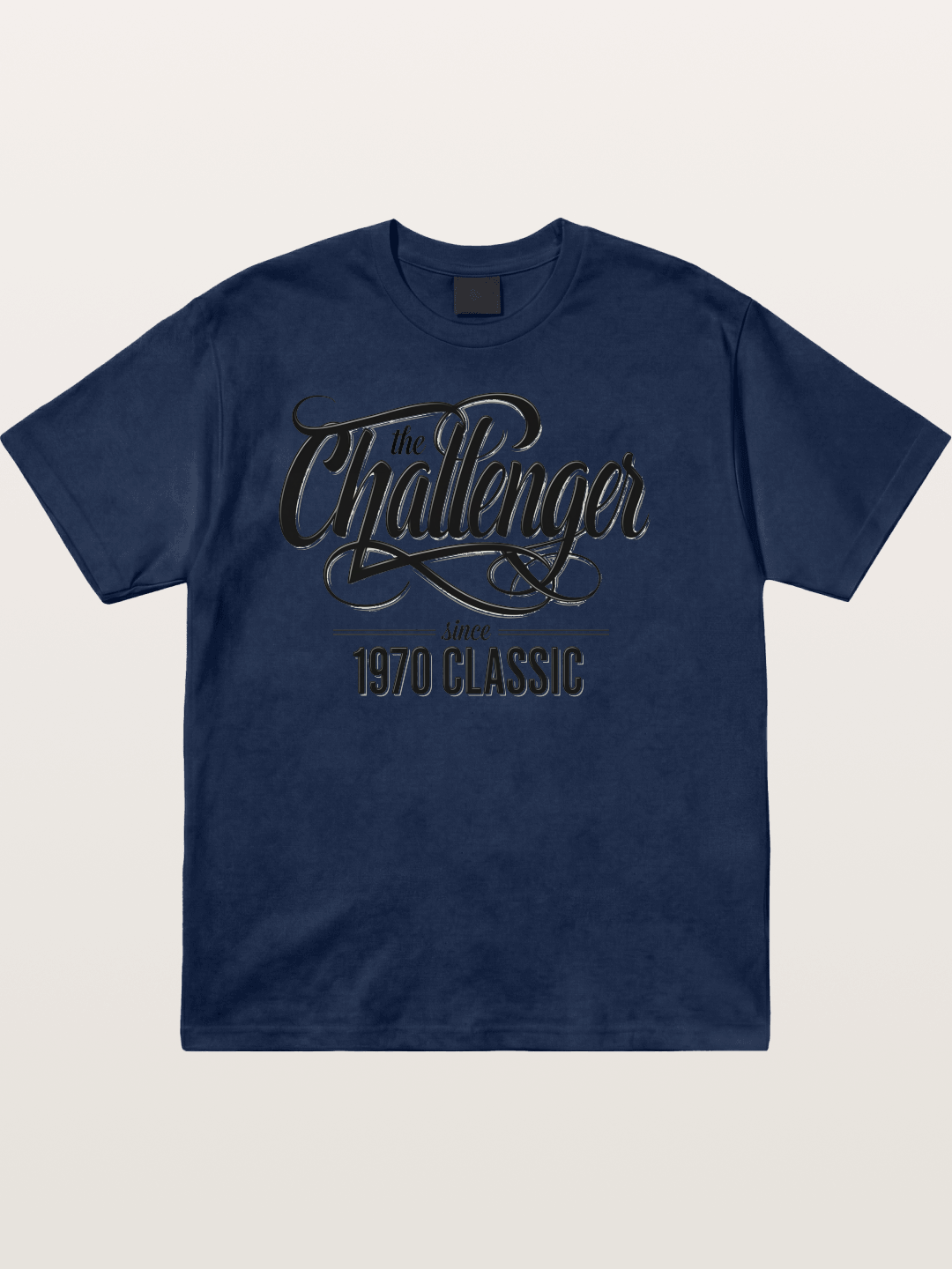 Retro Script Cotton T-shirt