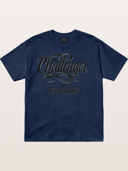 Retro Script Cotton T-shirt
