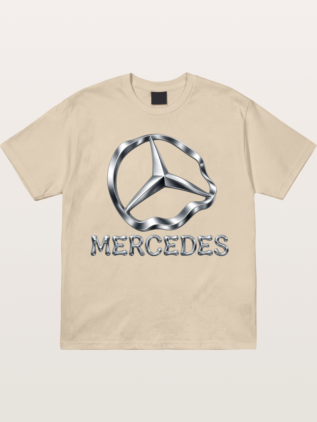 Mercedes Liquid Metal Logo Gildan T-shirt