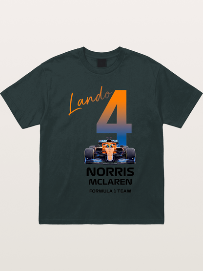 Lando Norris McLaren 4 Graphic Gildan T-shirt