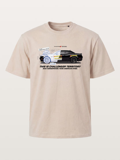 Blueprint Hellcat Spec Poster Cotton T-shirt