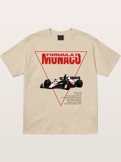Red Triangle F1 Monaco Artwork Gildan T-shirt