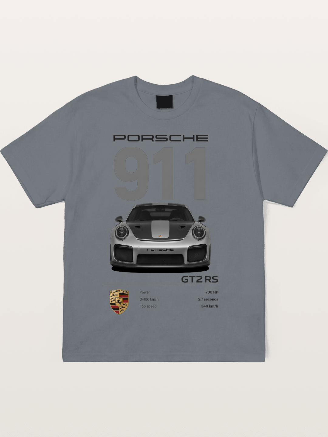 911 GT2 RS Spec Sheet Art Cotton T-shirt