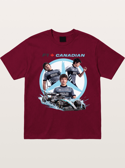 Canadian F1 Mercedes Racing Poster Gildan T-shirt
