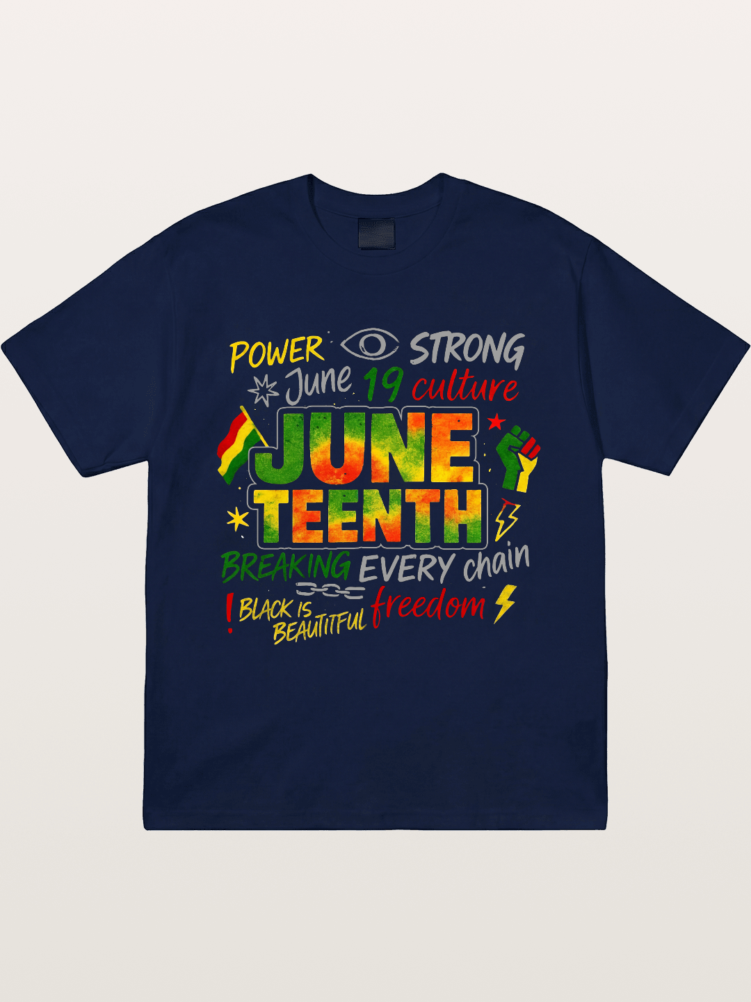 Juneteenth Breaking Every Chain Gildan T-shirt