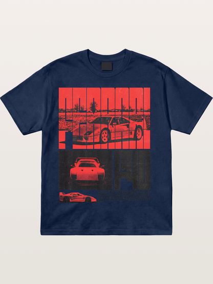 Red F40 Cotton T-shirt
