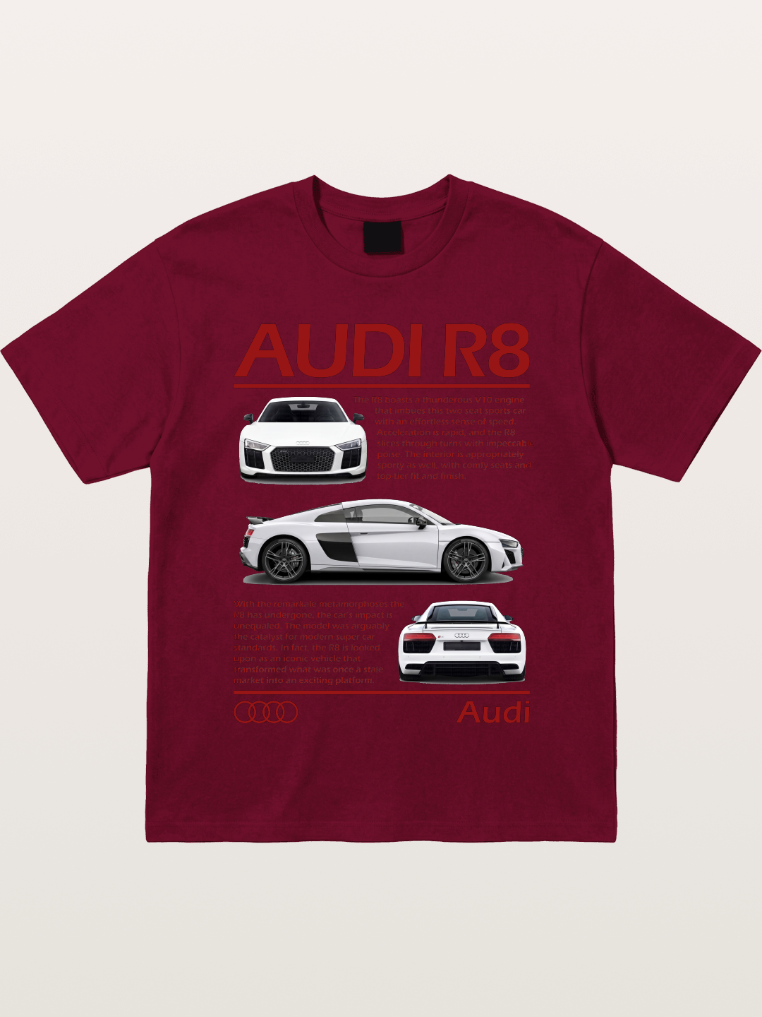 Audi R8 Multi Angle Showcase Gildan T-shirt
