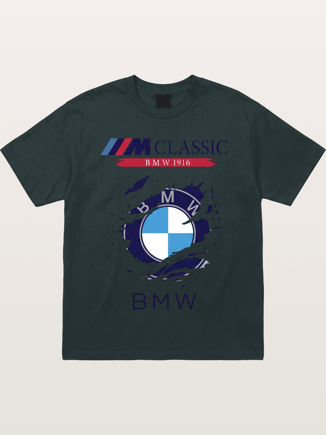 BMW M Colors Tear Effect Gildan T-shirt