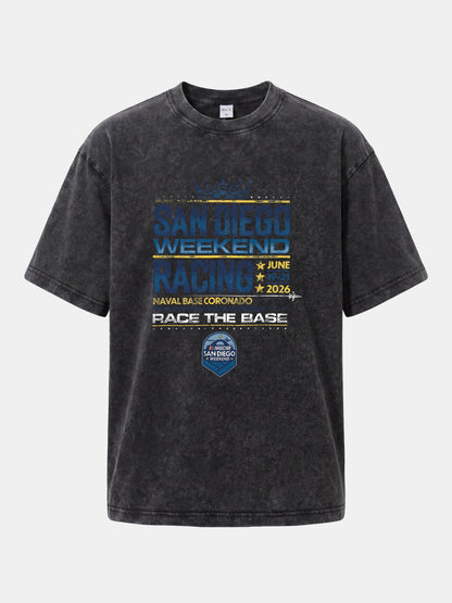 San Diego Racing Crown Layout Washed T-shirt