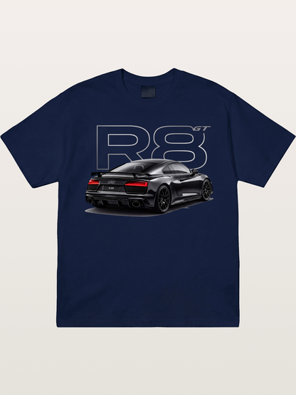 Audi R8 GT Black Rear End Gildan T-shirt