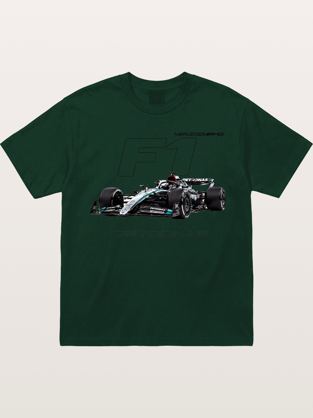 Mercedes F1 Formula Car Print Gildan T-shirt