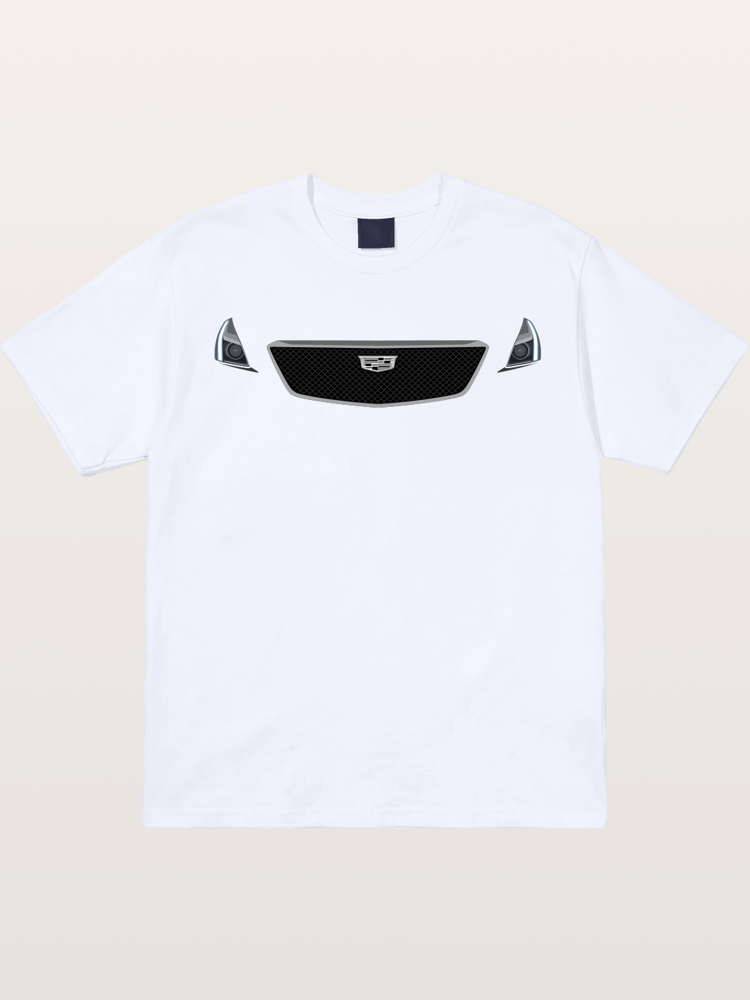 Cadillac Grille and LED Headlights Gildan T-shirt