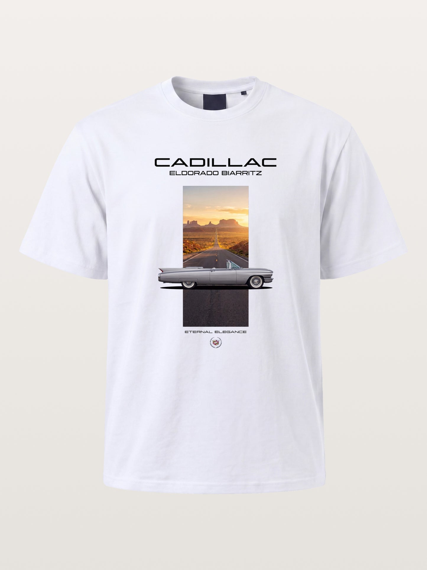 Cadillac Eldorado Desert Sunset Card Cotton T-shirt