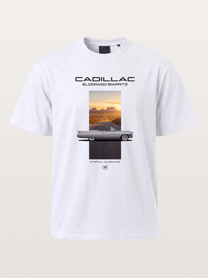 Cadillac Eldorado Desert Sunset Card Cotton T-shirt