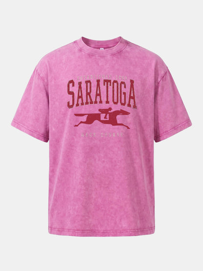 Saratoga Vintage Horse Silhouette Washed T-shirt
