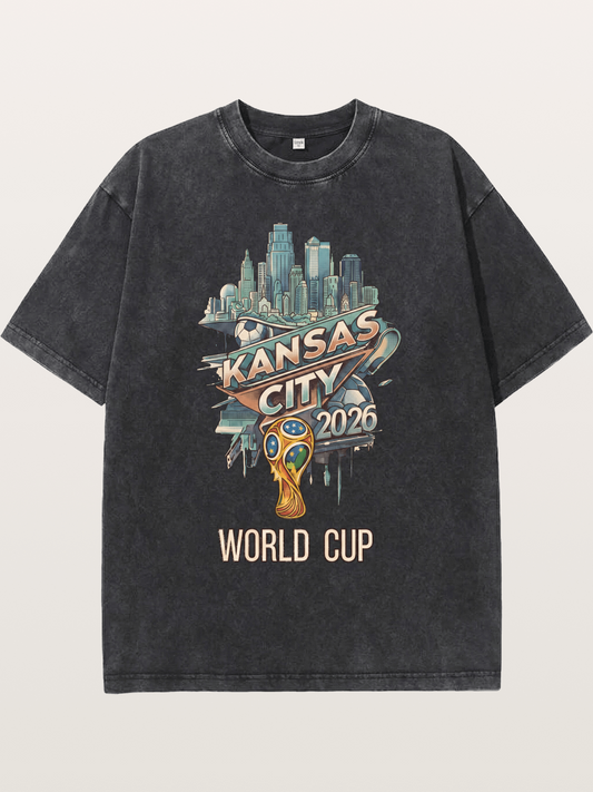KC World Cup 2026 Emblem Washed T-shirt