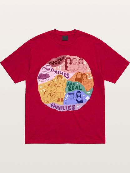 Chosen Families Pride Circle Illustration Gildan T-shirt