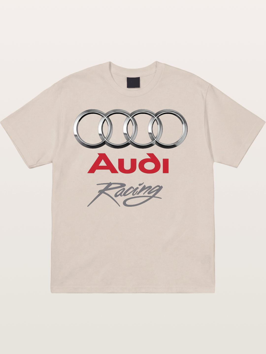 Audi Racing Four Rings Logo Cotton T-shirt