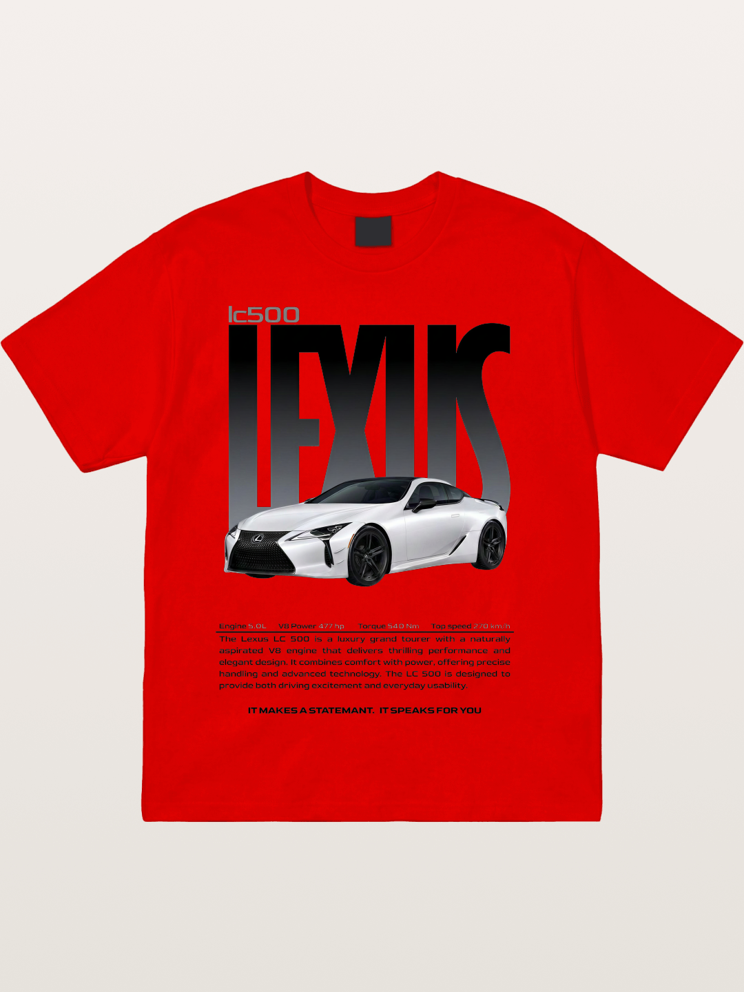 Lexus LC500 Magazine Style Poster Cotton T-shirt