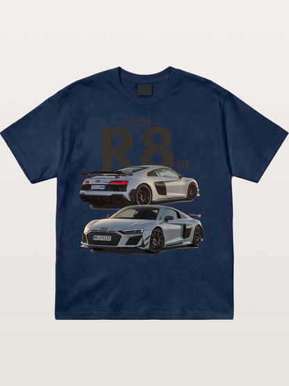 Audi R8 GT Front Rear View Cotton T-shirt
