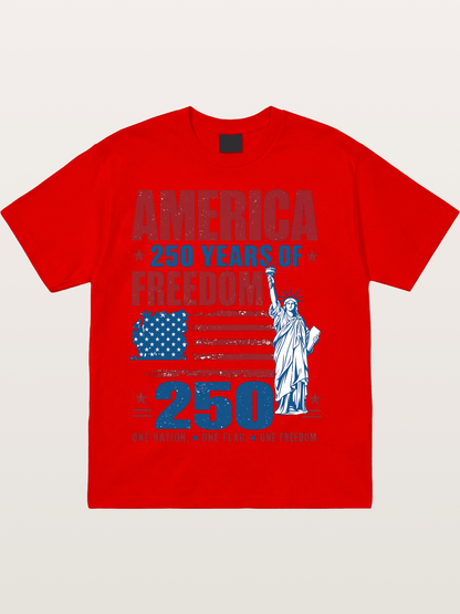 America 250 Liberty Graphic Cotton T-shirt