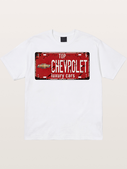 Chevrolet License Plate Cotton T-shirt