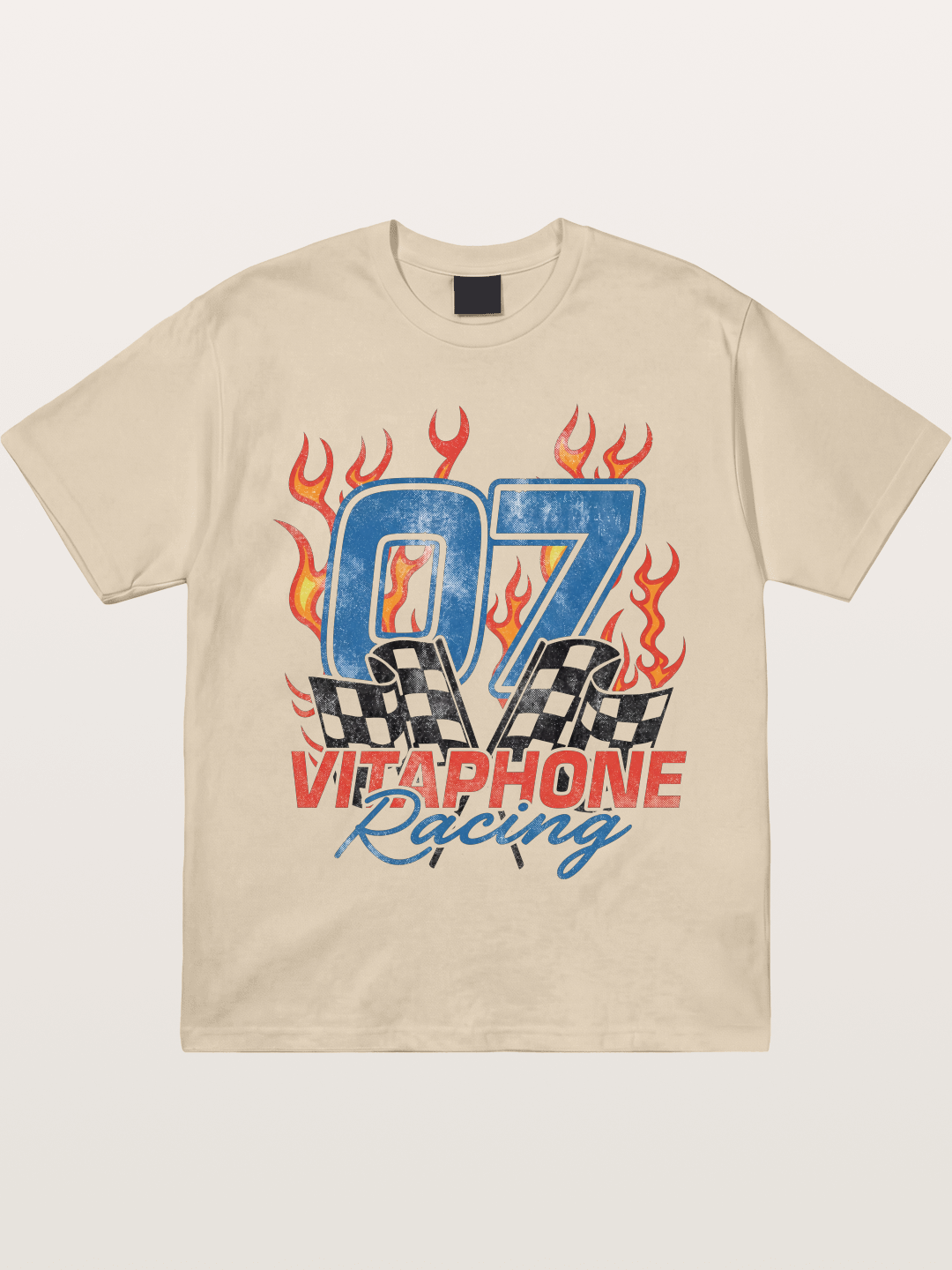 07 Racing Flame Gildan T-shirt