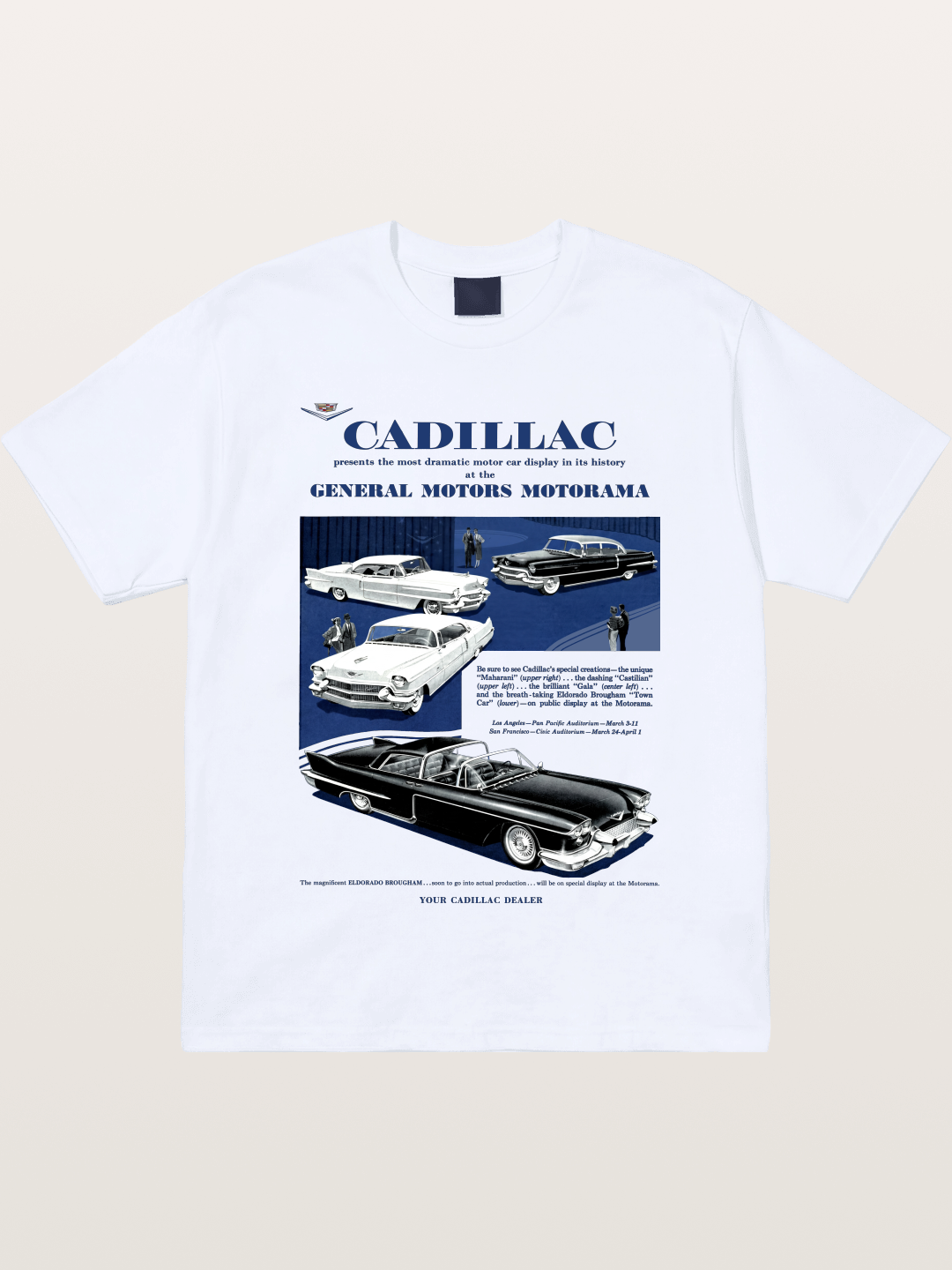 Cadillac Classic Car History Art Gildan T-shirt
