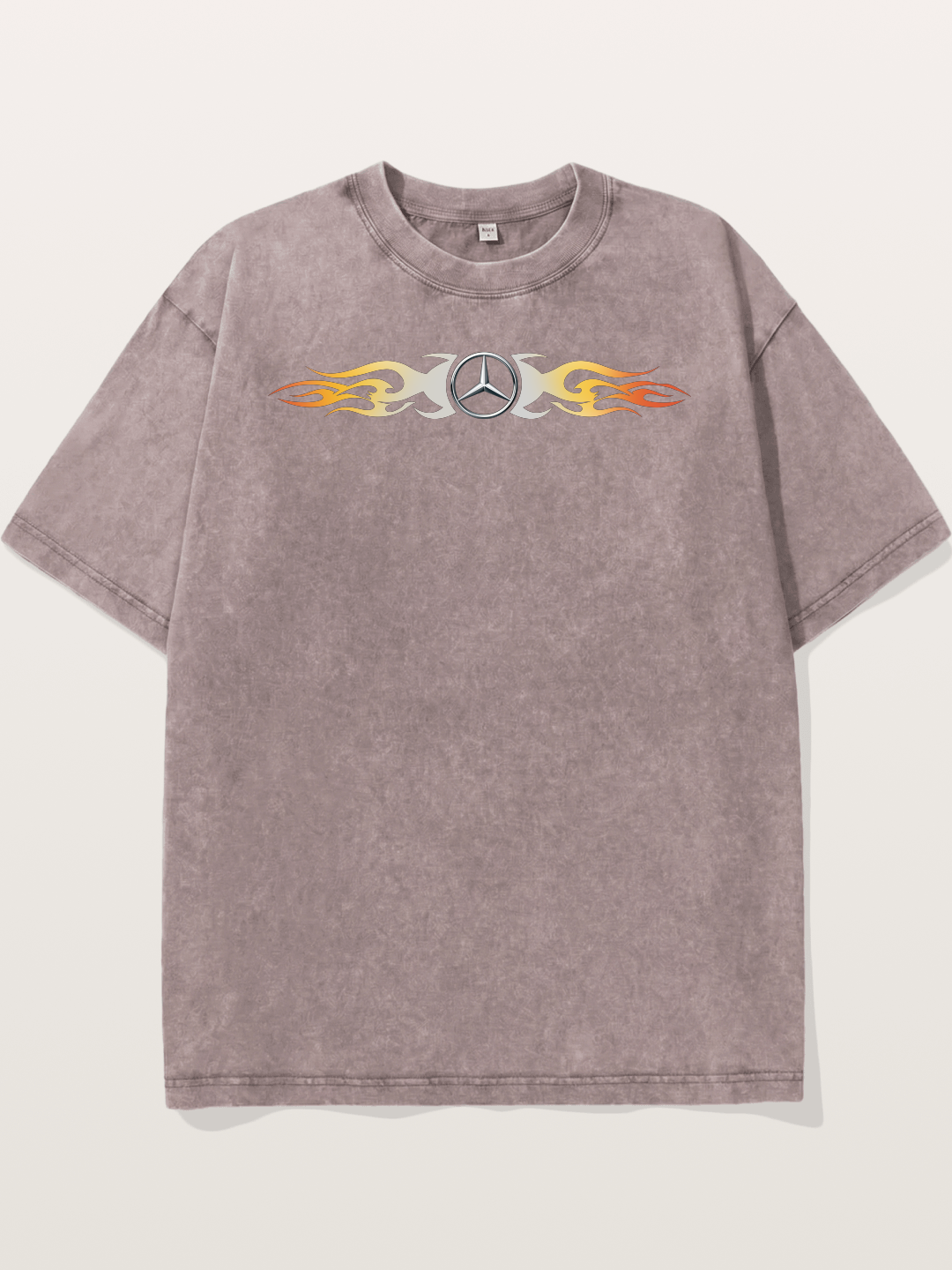 Mercedes Star Flame Stripe Washed T-shirt