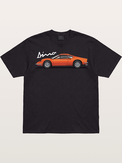 Vintage Orange Sports Car Side Gildan T-shirt