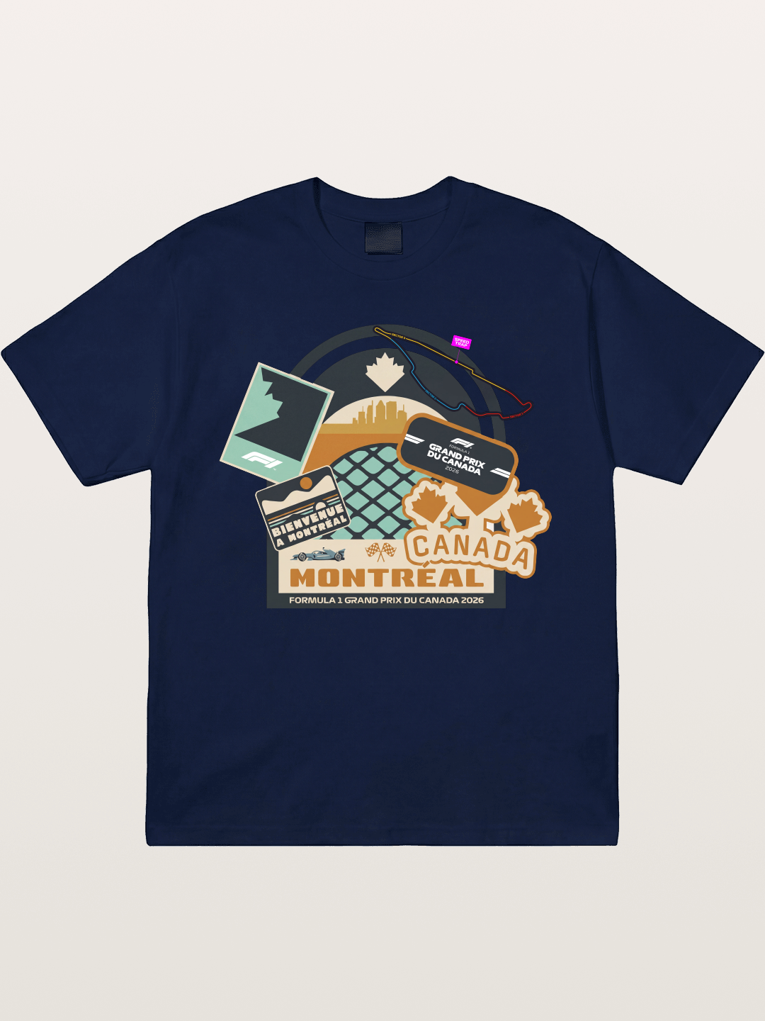 Montreal Canada GP 2026 Collage Gildan T-shirt