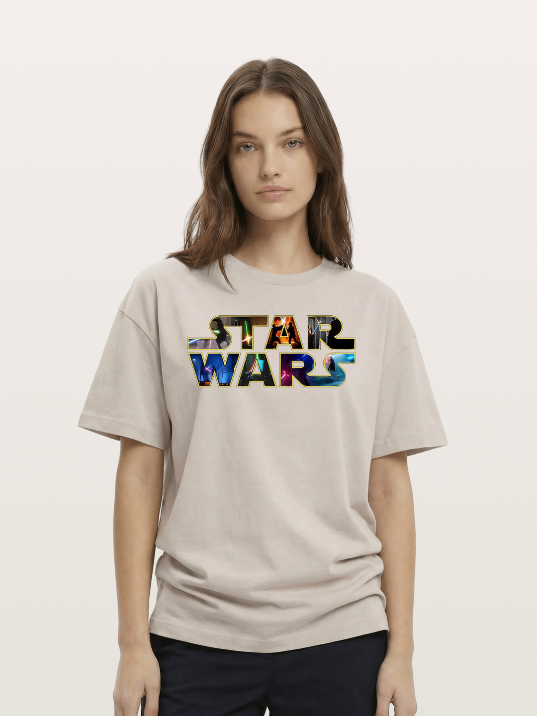 Star Wars Classic Logo Movie Cotton T-shirt